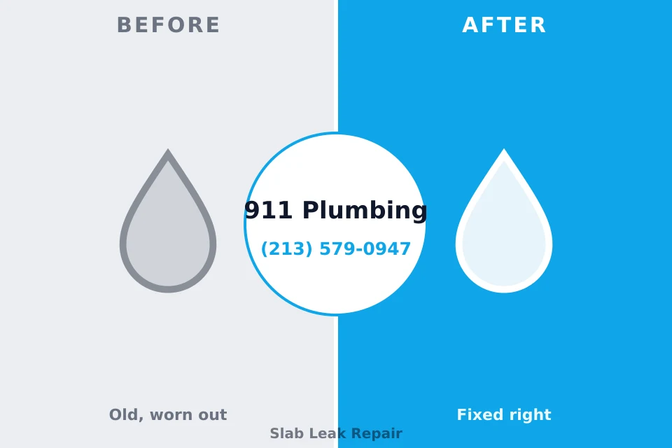 Before and after: plumbing repair Suitland, MD